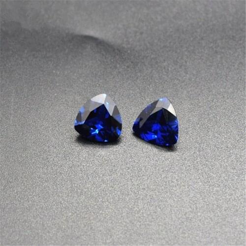 Brilliant Blue Spinel Trillion Faceted Gemstone Trilliant Cut Blue Spinel Gem Multiple Sizes to Choose GL45