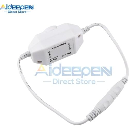 DC 12V-24V 5A 120W Stepless LED Dimming Knob Manual Controller Switch 1 Channel Dimming