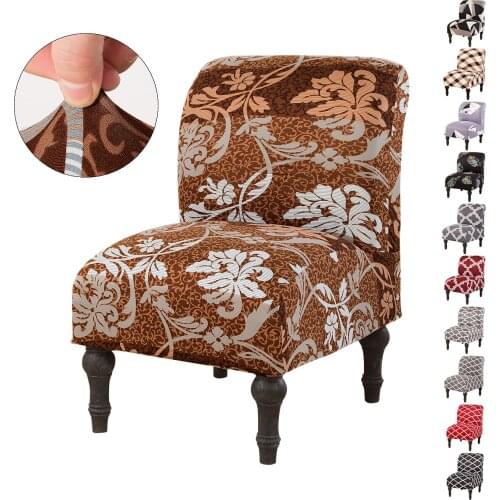 Home Decor Stretch Chair Cover Slipcovers Morocco Seat Case Protector Stretch Accent Chair Cover Armless Spandex Seat Cover D30