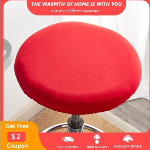 Spandex Chair Cover Stretch for Bar Living Room Office Hotel Banquet Elastic Chair Slipcovers Seat Covers for Round Chairs 1pc