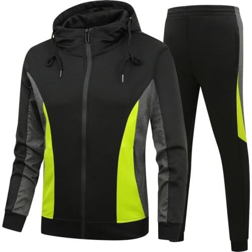 Men Two Pieces Set Hoodies+Pants Tracksuit Casual Sweatshirts Sportswear Suit Male Fashion Spring Autumn Clothing Asian Size