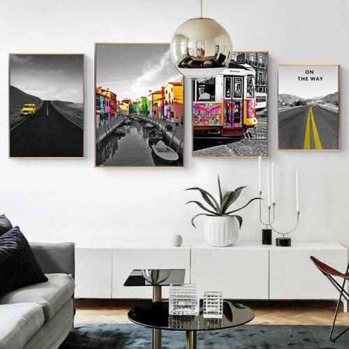 European and American style beautiful wall art oil painting printing mural prints bedroom living room poster decoration