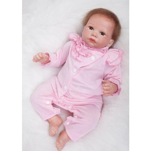 48cm silicone reborn dolls soft PP cotton body real newborn baby looking best children lover gift bonecas de pano