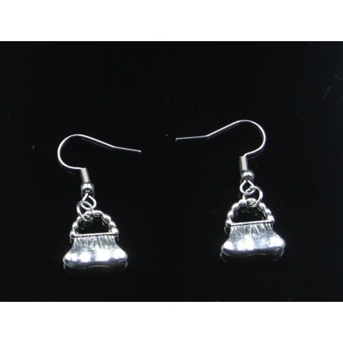 Fashion Handmade Simple Design 14*14mm Handbag Drop Earrings For Women Gift Fashion Jewelry Cute Small Object