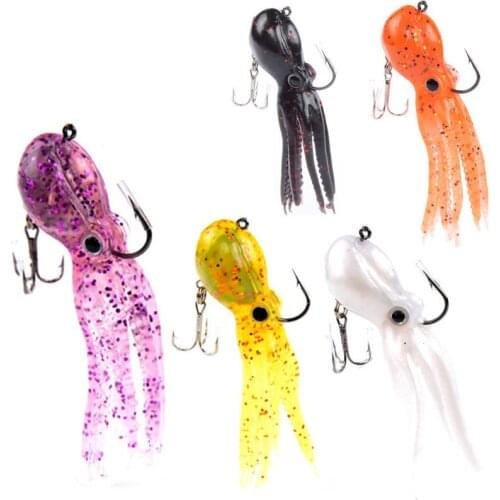 Squid Octopus Soft Lures 9cm23g Artificial Lures Fishing Worm Silicone Bass PikeSwimbait Jigging Plastic Baits