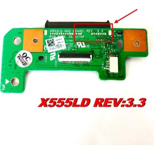 Original For Asus X555L X555LD HDD hard drive BOARD X555LD HDD BOARD REV 3.3 connectors