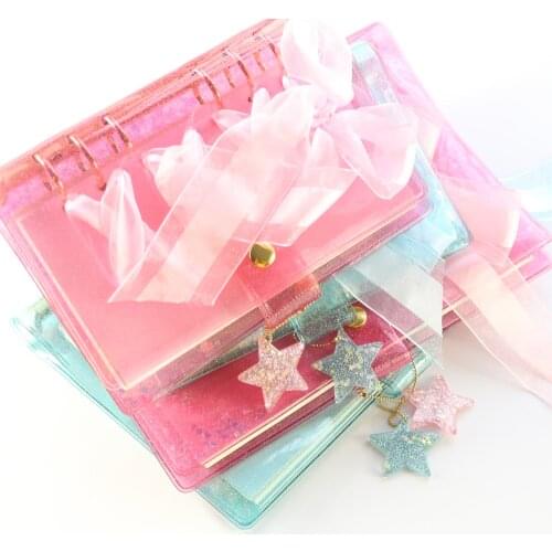 Domikee original creative candy school binder spiral notebooks stationery,kawaii student binder weekly planner agenda organizer