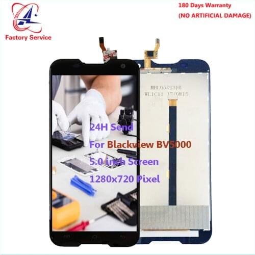For Original Blackview BV5000 LCD Screen Display+Touch Screen Digitizer Sensor Assembly Replacement 5.0" 1280x720 Pixel in stock