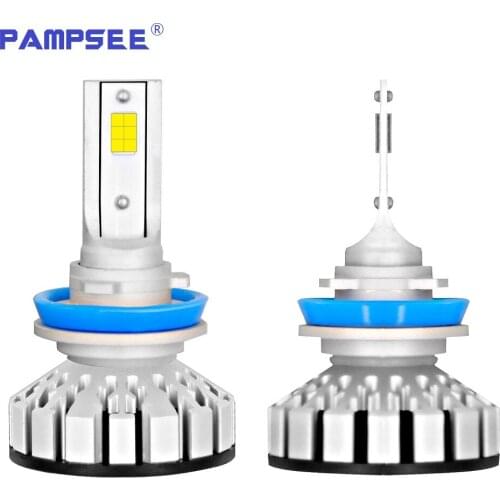 PAMPSEE 2pcs Newest R8 Car Light Auto Led Headlight foglight high beam low beam 12000LM H11 H3 H4 H7 H11 H8 H9 9005 HB3 9006 HB4