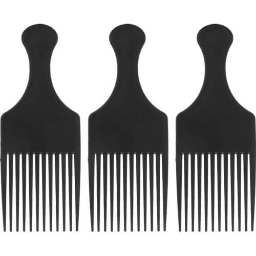 Detangle Pick Comb Professional Hair Pick Portable Salon Barber Shop Afro Pick Comb Hair Styling Tool Pick Comb