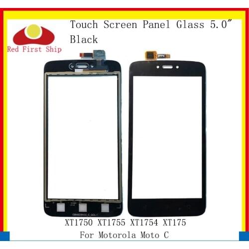 10Pcs/lot Touch Screen For Motorola Moto C XT1750 XT1755 XT1754 XT175 Touch Panel Digitizer Sensor Front Outer LCD Glass Lens