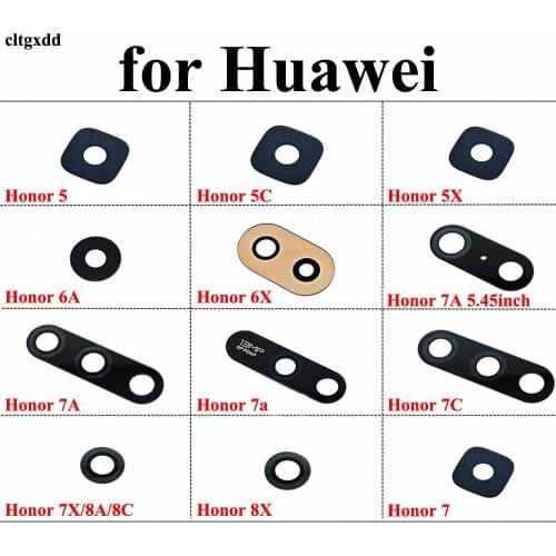 2pcs For Huawei Honor 5 5C 6A 6X 7X 8X 7A 5.45 Inch Back Camera Glass Lens Rear Camera Glass Replacement Repair Spare Parts