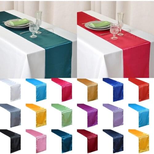 SUMMERTREE Satin Tablecloths On The Table