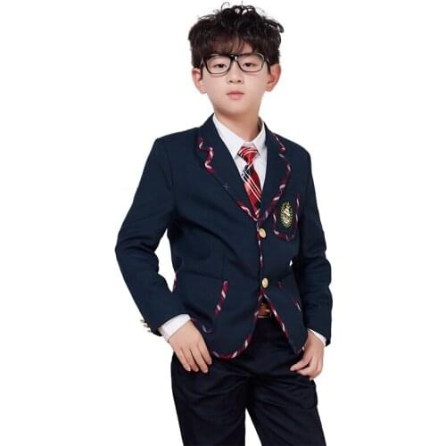 Only One Jacket)Boys Suit Party Clothing Performance Wear Newest British Style Kids Top Coat Blazers Gentleman Outfits 1002