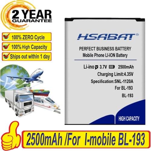 Top Brand 100% New 2500mAh BL-193 Battery for i-mobile BL-193 Batteries