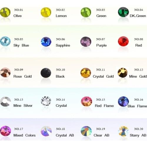 1Pack SS4-SS16 Nail Art Decorations for Nail Design Fashion Rhinestones for Nails Art 2021 Nails Accessories Decoration