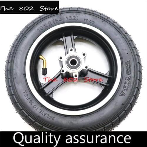 10x2 (54-152) tire With disc brake alloy wheels and inner tubes suitable for most electric scooters