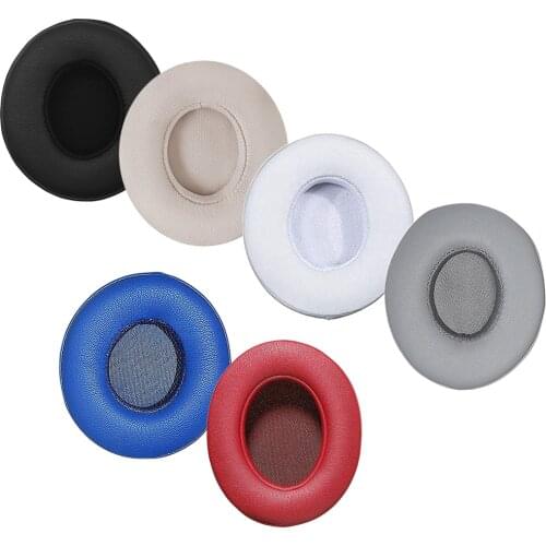 20Pair Replacement Leather Ear Pads For Beats Solo Wireless Headphone For Beats Solo 2 3 Wireless Headset Sponge Case Soft Cover