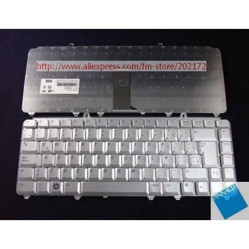Used Look Like New Silver Laptop Notebook Keyboard 0NK764 NSK-D901E 9J.N9382.01E For Dell Inspiron 1420 1520 XPS M1330 (Spain)