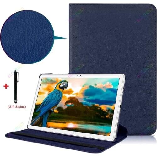 Stand PU Leather Case for Samsung Galaxy Tab A7 Lite 8.7" T220 T225 SM-T220 SM-T225 2021 Tablet 360 Degree Rotating Cover Film