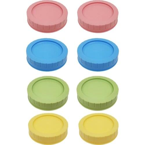 Food Grade Colored Plastic Storage Lids Suitable For Jars Leak-proof And Scratch-proof Surface Cup Sealed Lids
