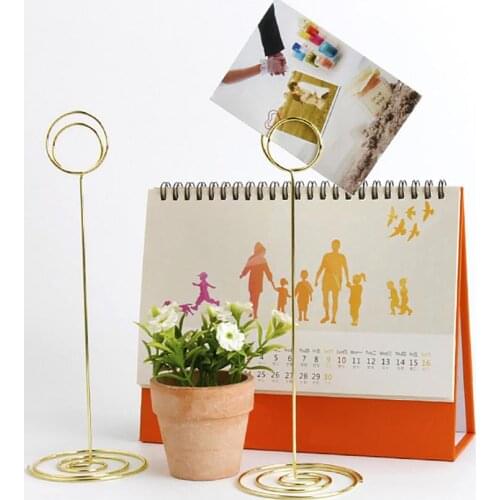 Round Shape Holder Place Card Holders Sturdy Table Number Holder Classy Table Photo Picture Stands Elegant Menu Note Clips