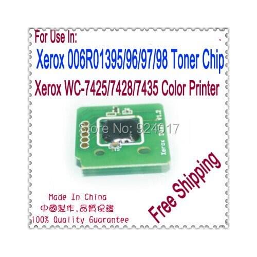For Xerox WorkCentre 7425 7428 7435 Color Printer Refill Toner Chip,For Xerox WC 7425 7428 7435 7830 Image Unit Drum Chip