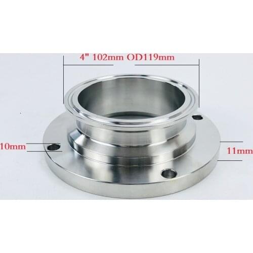 4"(102mm) OD119mm Tri-clamp Flange Stainless Steel 304