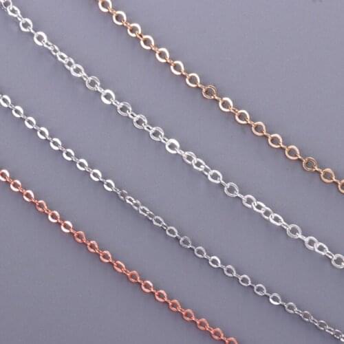 5m / 1.6mm / 2mm cable chain round cable chain type jewelry accessories DIY necklace, metal bulk chain production process