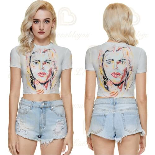 Женские укороченные футболки Loveableyou China At AliExpress