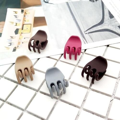 1pc Randon Color Mini Hair Claws Acrylic Clip Clamps Fashion Girls Baby Crab Small Cute Hairpin Accessoriess Korea Style