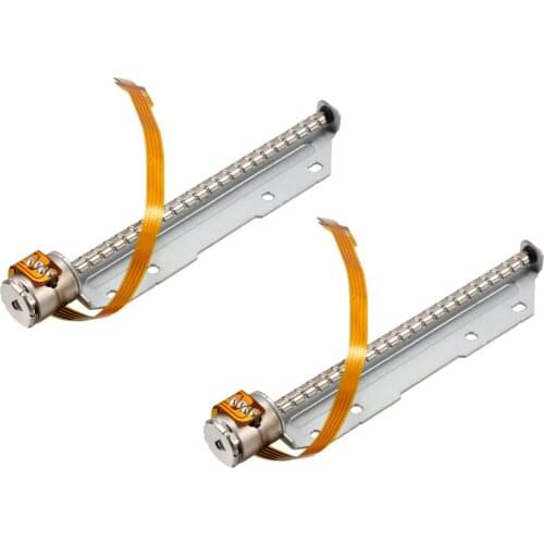 UXCELL 2pcs DC 3-6V Micro-Step Stepping Stepper Motor Screw 2 Phase 4 Wire for DIY Small Slipway Laser Engraving Machine Toys