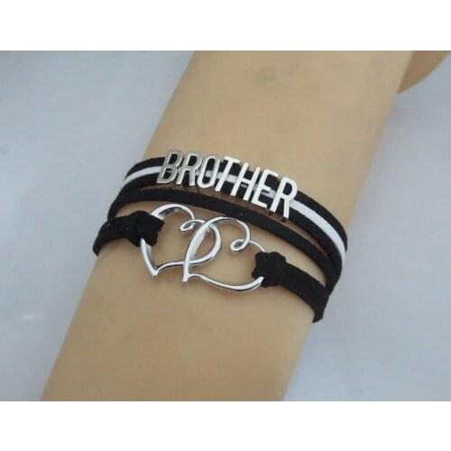 Fashion love brother bracelets handmade charm brother bracelets & bangles for women and men
