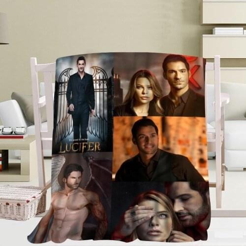 New Arrival Lucifer TV Blankets 3D Printing Soft Blanket Throw on Home/Sofa/Bedding Portable Adult Travel Cover Blanket