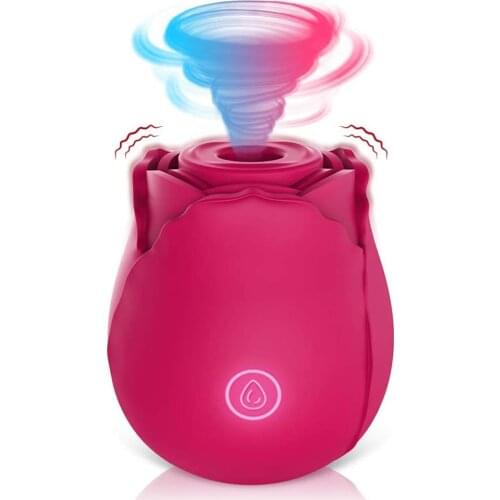 New Rose Tongue Lick Sucking Vibrator For Women Intimate Goods Nipple Sucker Oral Licking G-Spot Clitoris Stimulation Adult Toys