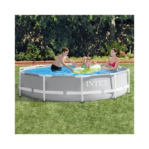 INTEX 305*76cm Super Large Bracket Adult Swimming Pool Heightening And Thickening Childrens Family Swimming Pool Rides 26700