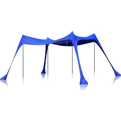 Kalosse 3*3*2M Beach Sunshade 5-8 Person Family Beach Sunshade Lightweight Sun Shade Tent