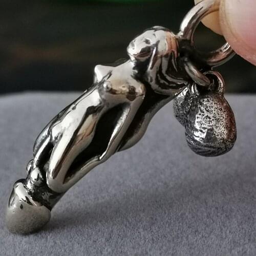 925 sterling Silver Penis Phallus Phalli collection product pendant charm tag decoration bracelet keychain pendant A4039