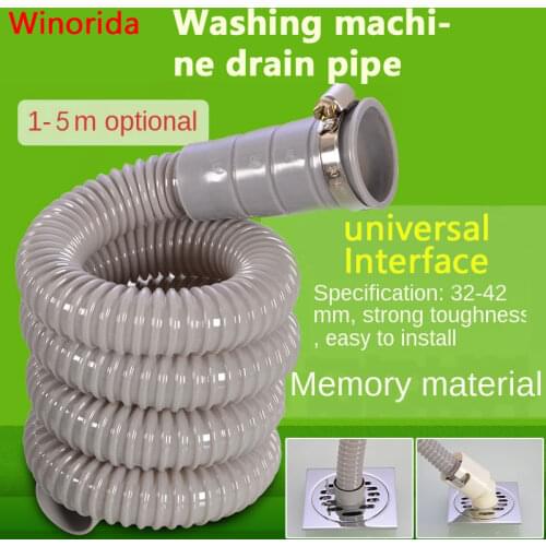Fully Automatic Washing Machine Drain Pipe Outlet Pipe Basin Sink Extended Semi-automatic Pulsator
