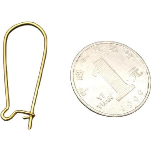 50pcs Gold U-shape Earrings Hooks 30/35mm DIY Hoop Earrings Making Accessories Handmade Ear Jewelry Findings Wholesale