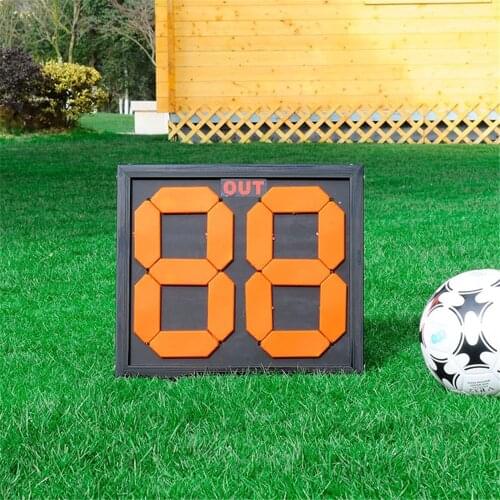 Scoreboard Portable Football Substitute Board 2 Sides Soccer Substitution Plate Sports Referee change player Boards