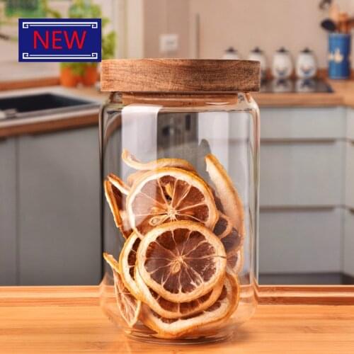 Glass Jars Sealed Cans with Cover Kitchen Food Storage Bottles Mason Spice Jars Candy Storage banks Tea Box Kitchen Storage Can