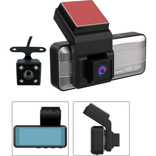 1080P HD 3.16 Inch Car Video Recorder Night Vision DVR Car Dash Cam Driving Camera -Video USB WiFi Camera