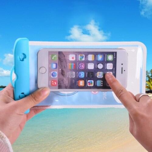 1pcs Universal hanging neck waterproof phone bag Swimming Camping Skiing Gadget Phone Case Cover suitable for 3.5-6 inch phone