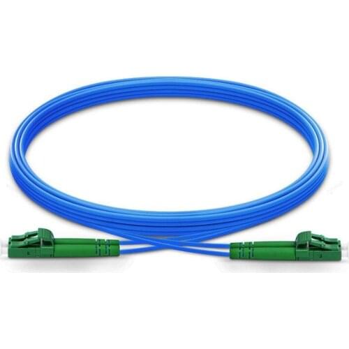 5pcs/Lot LC APC to LC APC Duplex Single Mode Armored PVC Fiber Patch Cord