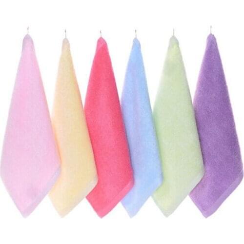 6Pack/ Set Organic bamboo Baby washcloths 100%bamboo fibre Natural baby towel 6 pcs per polybag Size 10x10 Inches Miulticolors