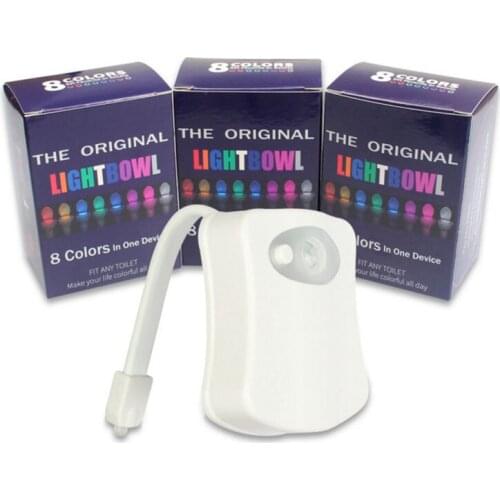 8 Color New Toilet Sensor Lamp Hanging Type Human Toilet Sensor Toilet Lamp Creative Hot LED Lamp