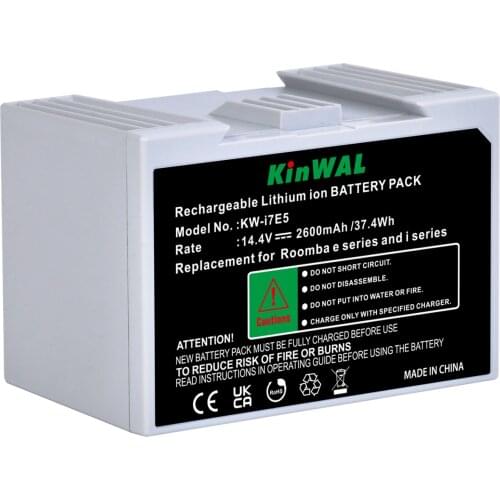 14.4V 2600mAh Rechargeable Battery for iRobot Roomba e series e5 e6, i series i7 i7+ i8 e5150 e5152 e5158 Vacuum Cleaners