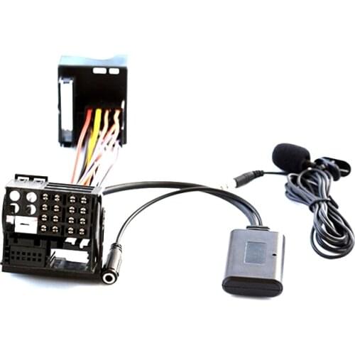 Bluetooth AUX-in Audio Cable Phone Calling Handsfree Harness Adapter For Ford Mondeo Focus 6000CD