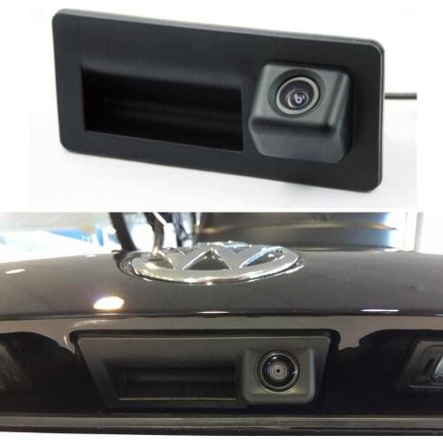 Car Trunk Handle Camera For Audi A4L A8L Q3 A5 Q5 S5 2013 2014 / Car Rear view Reverse Back up Camera / HD CCD Night Vision